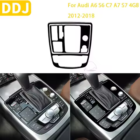 For Audi A6 S6 C7 A7 S7 4G8 2012-2018 Car Accessories Plastic Black Interior One Touch Start Panel G
