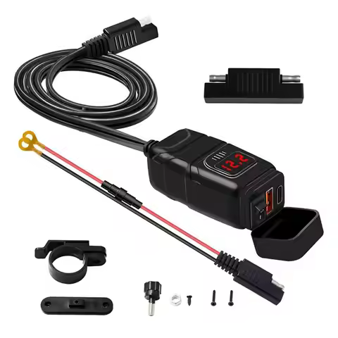 Modified Car PD+QC3.0 Quick Charge Waterproof Quick Switch Digital Motorcycle Accessories Motorcycle