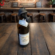 [Seriena.my] Funny Gas Mask Wine Stopper Reusable Beer Bottle Cover Beer Bottle Stopper for Liquor P