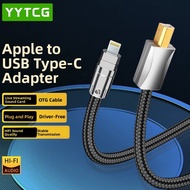 YYTCG | Lightning to USB-B Audio Cable with DAC and Sound Card Adapter