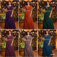 EF-3732~M TO 2XL~Partywear Heavy Georgette Wmbroidery Sequence And Beads Work Gown Dupatta