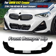 G42 Car Front Bumper Lip Splitter Diffuser Body Kit Spoiler Trim For BMW 2 Series 218i 220i 220d 230