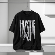 [N02016] Oversized Distro T-shirt with FNXCO HATE Motif