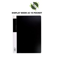 Display Book A3 / Clear folder A3 ( 10 / 20 / 30 pockets ) Black / Blue (RANDOM) File Folder Clear F