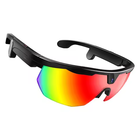 AI Smart Cycling Glasses Camera Video Record Real-time Translation Six-Axis Gyroscope Sports Eyewear