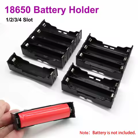 18650 Parallel 1/2/3/4/18650 Battery Holder 18650 Storage Box Case 18650 Parallel Battery Box Shell
