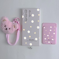 Daisy Pattern Wallet Cases S25 plus Casing For Samsung A23 A24 A25 a55 s22 s22plus ultra Case Girly 