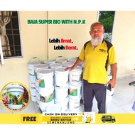 🔥FREE POS🔥Pakej 3 tong  Baja Fertilizer Super Bio with NPK 10kg | Baja Sawit, Buah-buahan Dan Sayuran