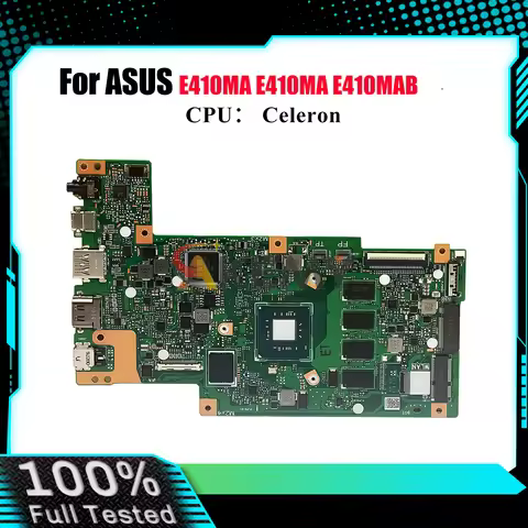 E410MA Laptop Motherboard For ASUS EeeBook E410M E410MAB E410MA Notebook Mainboard With Celeron CPU 