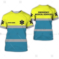 Customized Name EMS 3D Full Body Printed Clothing NR519 Medical Clothing 3D T-shirt