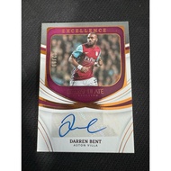 2022 Panini Soccer Card Immaculate Darren Bent Aston Villa Excellence Autograph /99