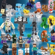 Small Building Blocks Minecraft Building Blocks Minifigures Educational Construction Toys Children's