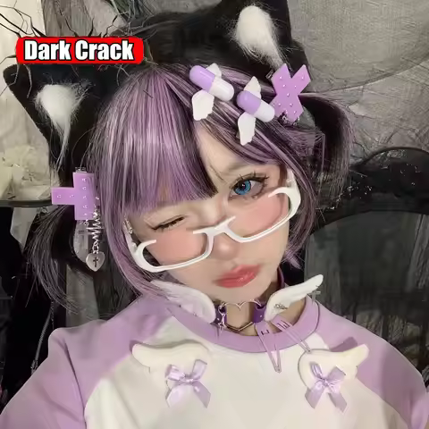 New Harajuku Trendy Pills Angel Wings Hair Clip Fun Cute Creative Cool Lolita Girls Aesthetics Y2k H