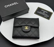 CHANEL 香奈兒 牛皮羊皮 短款三折疊錢包 卡包 證件包 零錢包465