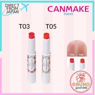 CANMAKE Stay-On Balm Rouge T03 Ruby Carnation / T05 Sweetie Poppy 2.5g Tinted Lip Balm