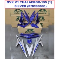 Cover Set Rapido NVX V1 Yamaha Thai Aerox-155 (1) Matt Black Blue NVX155 Accessories Motor Yellow 155 aeorx155(1) Silver