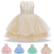 🔥 OFFER 🔥 Gaun Budak Perempuan Kembang 2021 Baby Girl Tutu Dress Kids Dresses For Girls Children Clothes Lace Baju Raya