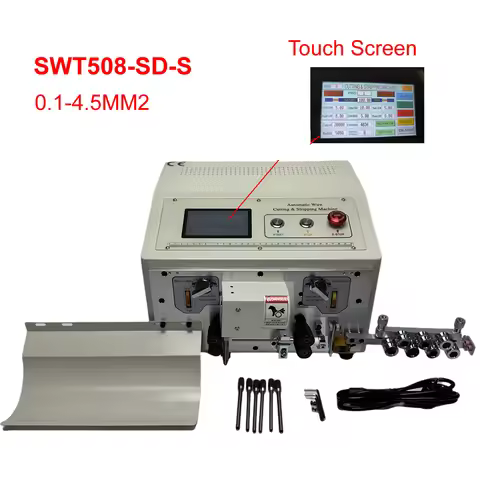 SWT508SD-S Touch Screen Automatic Wire Stripping Peeling Cutting Machine SWT508SD 220V 110V Cable Cu