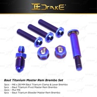 Paket Drake Oringinal Titanium Master Rem RCB S1 14mm