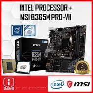 PWP Intel Processor i7-9700 / i5-9400F / i5-9400 / i3-9100 + MSI B365m PRO-VH Motherboard Socket LGA