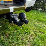 DIGIFOUNDER 3D Printed Trailer Hitch Ball Cover Gas Style Steel Helmet Trailer Coupling Hub Bearing 