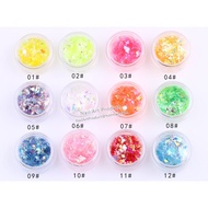Nail Art Accessory 3g x 12 Glasses Paper (1)