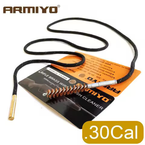 Armiyo .30Cal 7.62mm G Bore Brush Rifle Cleaner Set One-piece Cleaning Kit fit AK Hunting Accessorie
