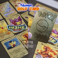 Pokemon card Metal Gold Metal Gold English Gold pikachu trainer card