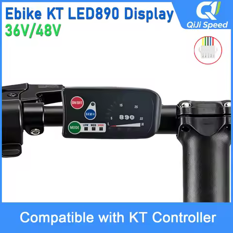 KT LED890 LED900S Smart Display for KT Controller, Auto Recognition 36V 48V, WP/SM Plug, Replacement