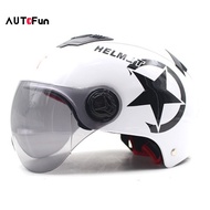 AUTOFun Electric Motorcycle Crash Summer Helmet Half Helmets