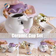 RET Cute Beauty And The Beast Teapots Mrs Potts Chip Tea Pot Cup Set Xmas Gifts Ceramic Teapots Set