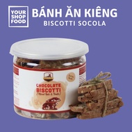 Biscotti Whole Bran Sugar-Free Cake 3 Chocolate Flavors by YourshopFood - Healthy Diet Cereal Cake