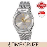 [Time Cruze] Seiko 5 SNKL19 Automatic 21 Jewels Stainless Steel Grey Dial Men Watch SNKL19K1 SNKL19K