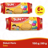SUN Biskuit Marie Susu Kemasan 80 dan 150 gr - Biskuit Sun - Snack Bayi