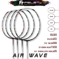FELET AIR WAVE racket 6U 74gram 310mm high balance point heavy head Original by FELET limited stock