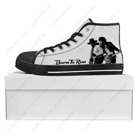 Born To Run High Top High Quality Bruce Springsteen Sneakers Mens Womens Teenager Canvas Sneaker Cas