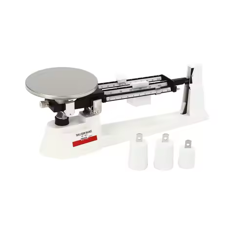 Triple Beam Balance Scale 2610g/0.1g Mechanical Lab Weighing with Stainless Steel Pan, No Battery Re