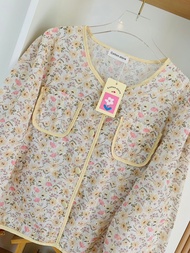 เสื้อคอบัว เสื้อเบลาส์ เสื้อใส่ทำงาน ไปวัด ทำบุญ เสื้อคุณครู