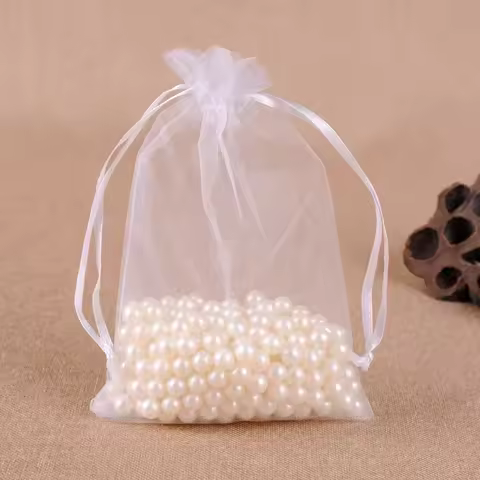 10pcs 20x30cm 25x35cm 30x40cm 35x50cm Organza Bags Wedding Birthday Party Candy Chocolate Bags Chris