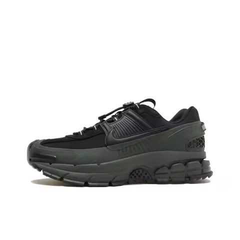Nike ZOOM VOMERO ROAM Synthetic Leather, Leather Casual Running Shoes Men's Black Green FV2295-300
