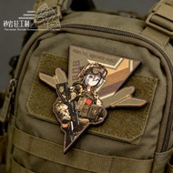 【Customized】Russian White-Haired Girl VDV Airborne Army Tactical Morale Badge 3D Velcro Patch /Badge
