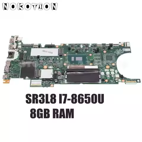 NOKOTION 02HL825 01LV609 02HL824 02HL827 NM-B471 Laptop Motherboard For Lenovo ThinkPad T480S SR3LC 
