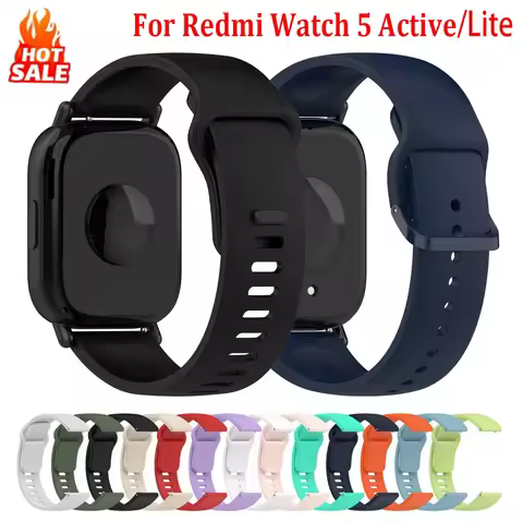 Original Silicone Bands for Xiaomi Redmi Watch 5 Active/Lite Accessories Sport Bracelet Correa Redmi