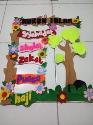 Rukun islam Hiasan gantung prakarya sekolah