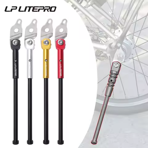 LPLitepro Aluminum Alloy Folding Bicycle Kickstand for Birdy2 Birdy3 Side Park 18inch 20inch Folding