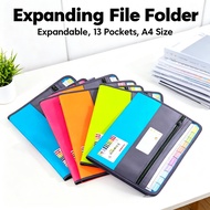 Expanding 13 Pockets Size Folder Zipper fail Storage Folder