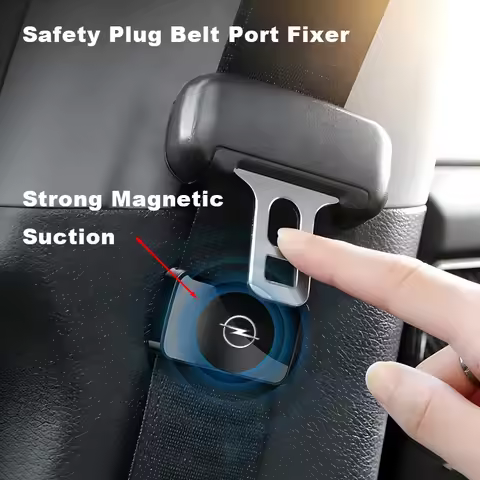 1/2pcs Magnetic Attract Car Seat Belt Holder Stabilizer Fastener Style For Opel Insignia Astra Antar