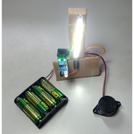 Maulogic: sensor inframerah + lampu automatik, infrared sensor + automatic lamp, Projek RBT