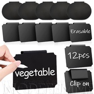 [Fast Delivery]Black Plastic Labels Price Clip Chalkboard / Erasable Fruits Vegetable Price Tag Labe