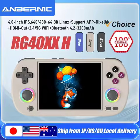 ANBERNIC RG40XX H 64 Bit Linux Retro Handheld Game Console 4.0'' IPS Screen Supports 5G WiFi Bluetoo